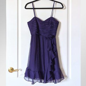 Rebecca Taylor Purple Silk Dress, Size 4